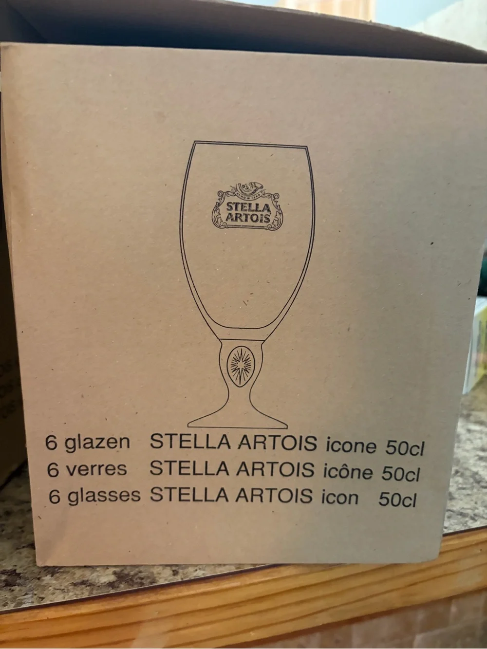 Stella Artois Gold-Rimmed Belgian Beer Chalice